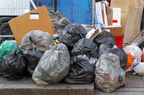 Construction site with waste clearance services in Highgate